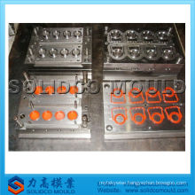 Plastic bottle cap mould with security ring